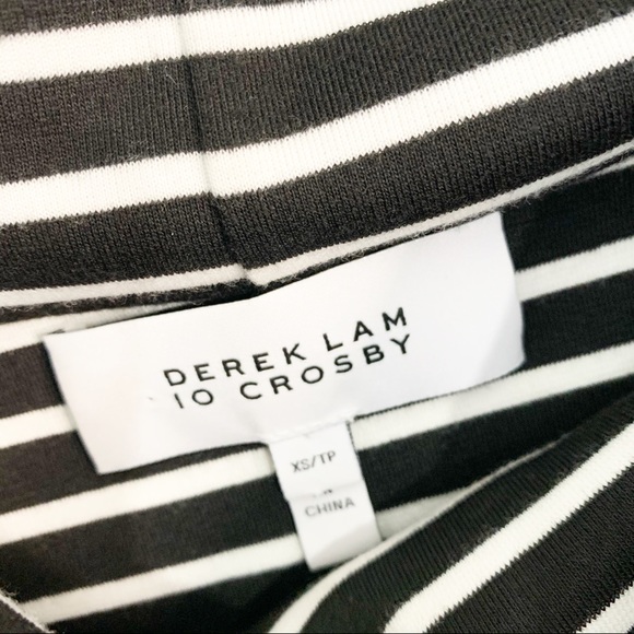 DEREK LAM 10 CROSBY Striped Off Shoulder Top - Picture 4 of 6